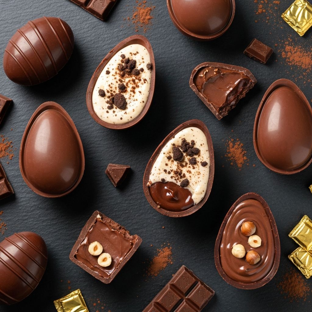 Ovos de Pascoa artesanais prontos para venda